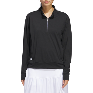 adidas Women's Ultimate365 Half Zip Layering Top, XS, Black