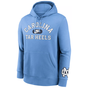 Nike Men's North Carolina Tar Heels Carolina Blue Club Fleece Retro Double-Hit Pullover Hoodie, XL