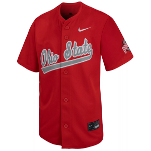 Nike Youth Ohio State Buckeyes Red Replica Baseball Jersey, Medium