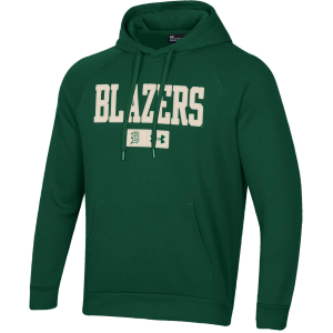 Under Armour Men's UAB Blazers Forest Green Rival Fleece Pullover Hoodie, Large