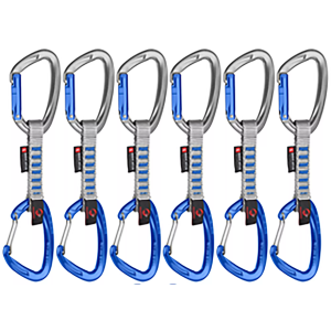 Mammut Crag Keylock Wire 10cm 6 Pack Quickdraws, Gray