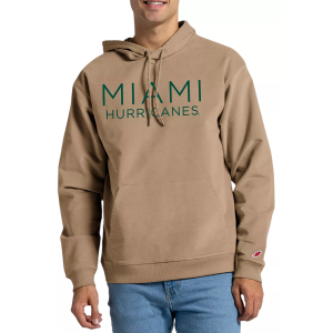 League-Legacy League-Legacy Men's Miami Hurricanes Khaki Stretch Cord Fleece Pullover Hoodie, Small, Tan - $84.99 at DICK'S Sporting Goods