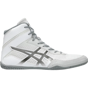 ASICS Matcontrol 3 Wrestling Shoes, Size 8.5, White/Silver