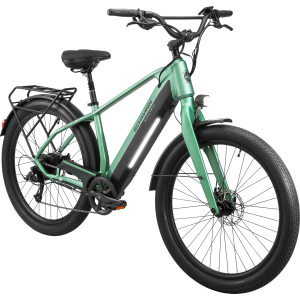 Schwinn Adult Coston 27.5" DX Electric Hybrid Bike | L/XL | Men's | Teal | Bikes | Electric Bikes | Electric Bikes | Mens Electric Bikes
