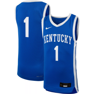 Nike Youth Kentucky Wildcats #1 Blue Replica Basketball Jersey, Large