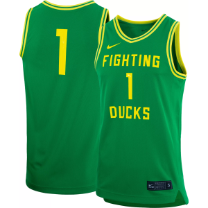 Nike Women's Oregon Ducks #1 Green Replica Basketball Jersey, XL