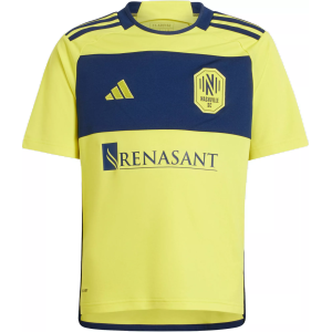 adidas Youth Nashville SC 2024 Yellow Replica Jersey, Small