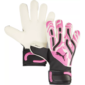 PUMA Adult ULTRA Match Protect Goalkeeper Gloves, Men's, Size 9, Pink/White/Black