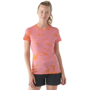 Smartwool Women's Merino SS Tee, Small, Guava Orange Wash