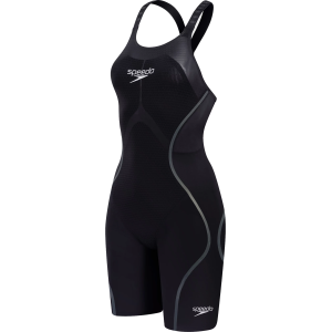 Speedo Women's Fastskin LZR Pure Intent 2.0 Closedback Kneeskin Tech Suit Swimsuit, Size 20, Black/Iridescent