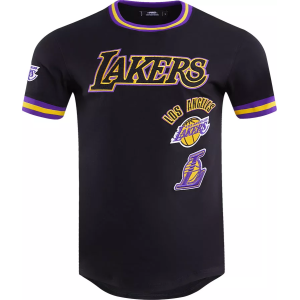 Pro Standard Adult Los Angeles Lakers Black Retro T-Shirt, Men's, Large