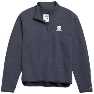 League-Legacy Women's Penn State Nittany Lions Navy Highland Quarter-Zip Pullover, Medium, Blue