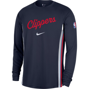 Nike Men's Los Angeles Clippers Navy Pregame Long Sleeve T-Shirt, Large, Blue