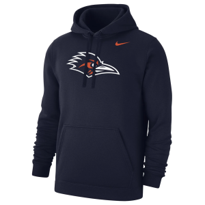 Nike Men's UT San Antonio Roadrunners Navy Club Fleece Pullover Hoodie, Large, Blue