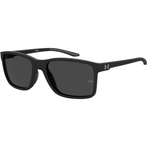 Under Armour Hustle XL Sunglasses, Men's, Matte Black/Grey