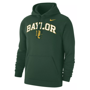 Nike Men's Baylor Bears Green Club Fleece Arch Logo Pullover Hoodie, XL