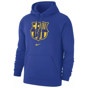 Nike Nike Adult FC Barcelona Royal Logo Pullover Hoodie, Men's, Small, Blue - $80.00 at DICK'S Sporting Goods