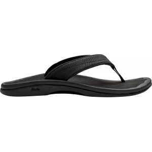 OluKai Women's 'Ohana Sandals, Size 6, Black/Black