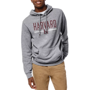 League-Legacy Men's Harvard Crimson Grey Heritage Hoodie, Small, Gray