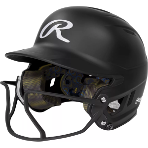 Rawlings Women's MACH Softball Batting Helmet w/ Hi-VIZ Facemask, SR, Black