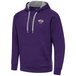 Antigua Men's Western Carolina Catamounts Dark Purple Victory Pullover Hoodie, Small