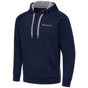 Antigua Men's UIC Flames Navy Victory Pullover Hoodie, Medium, Blue