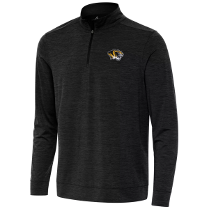 Antigua Men's Missouri Tigers Black Bright 1/4 Zip Pullover, Small