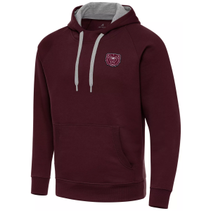 Antigua Men's Missouri State Bears Maroon Victory Pullover Hoodie, Small, Red