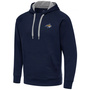 Antigua Men's Montana State Bobcats Navy Victory Pullover Hoodie, Medium, Blue