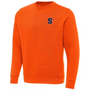 Antigua Men's Syracuse Orange Mango Victory Pullover Crewneck Sweatshirt, Small