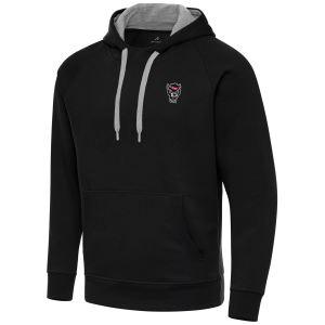 Antigua Men's NC State Wolfpack Black Victory Pullover Hoodie, Small