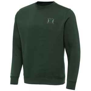 Antigua Men's Hawai'i Warriors Dark Pine Victory Pullover Crewneck Sweatshirt, Small, Green