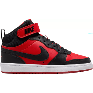 Nike Kids' Grade School Court Borough Mid 2 Shoes, Size 4.5, University Red/Black