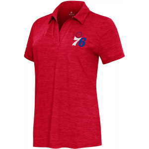 Antigua Women's Philadelphia 76ers Red Layout Polo, XS