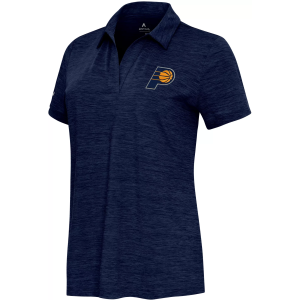 Antigua Women's Indiana Pacers Navy Layout Polo, XS, Blue