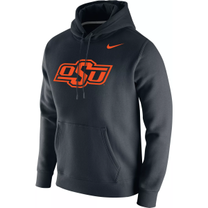 Nike Men's Oklahoma State Cowboys Club Fleece Pullover Black Hoodie, XXL