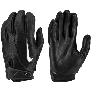 Nike Adult Sideline Football Glove, Men's, Small, Black/Black/White