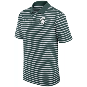 Nike Men's Michigan State Spartans Green Dri-FIT Victory Striped Polo, XL