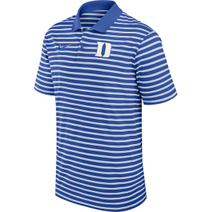 Nike Men's Duke Blue Devils Duke Blue Dri-FIT Victory Striped Polo, Large