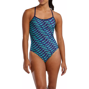 TYR Women's Durafast Elite(R) TrinityFit Dragonflyte Swimsuit, Size 30, Green/Navy