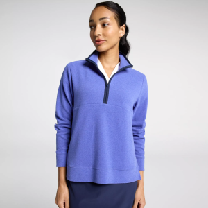 Walter Hagen Women's Performance 11 Lightweight Brushed 1/4 Zip, XS, Bright Blue
