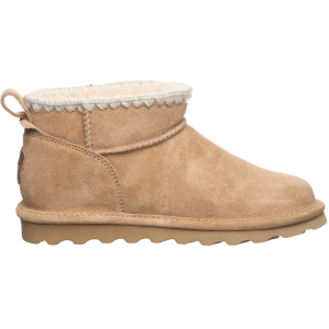 BEARPAW Women's Shorty Crochet Boots, Size 5, Iced Coffee