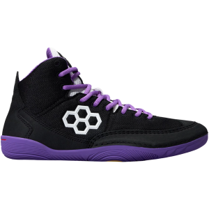 Rudis Kids' Jordan Burrough JB1 Wrestling Shoes, Size 1, Black/Purple