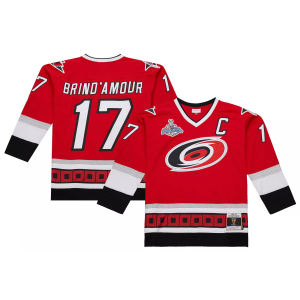 Mitchell & Ness Mitchell & Ness Men's Carolina Hurricanes Rod Brind'Amour #17 2005 Vintage Home Replica Jersey, Small, Red - $235.00 at DICK'S Sporting Goods