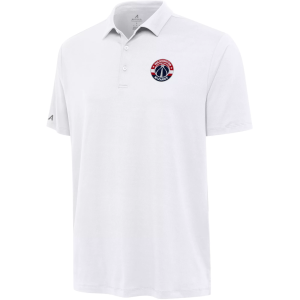 Antigua Men's Washington Wizards White Reprocess Polo, Small