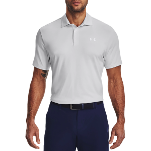 Under Armour Men's Playoff 3.0 Golf Polo, Large, White/Gray