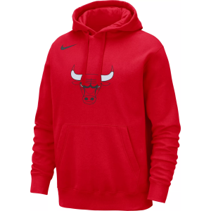 Nike Men's Chicago Bulls Red Logo Hoodie, Large