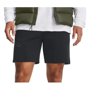 Under Armour Mens Unstoppable Fleece Shorts, Men's, Small, Black/Black