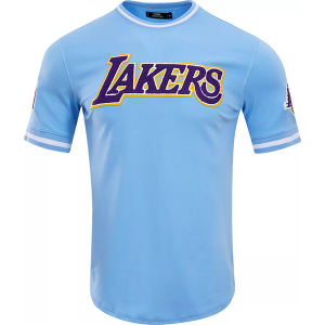 Pro Standard Men's Los Angeles Lakers Blue Chenille T-Shirt, XL