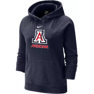 Nike Women's Arizona Wildcats Navy Varsity Fleece Pullover Hoodie, Medium, Blue